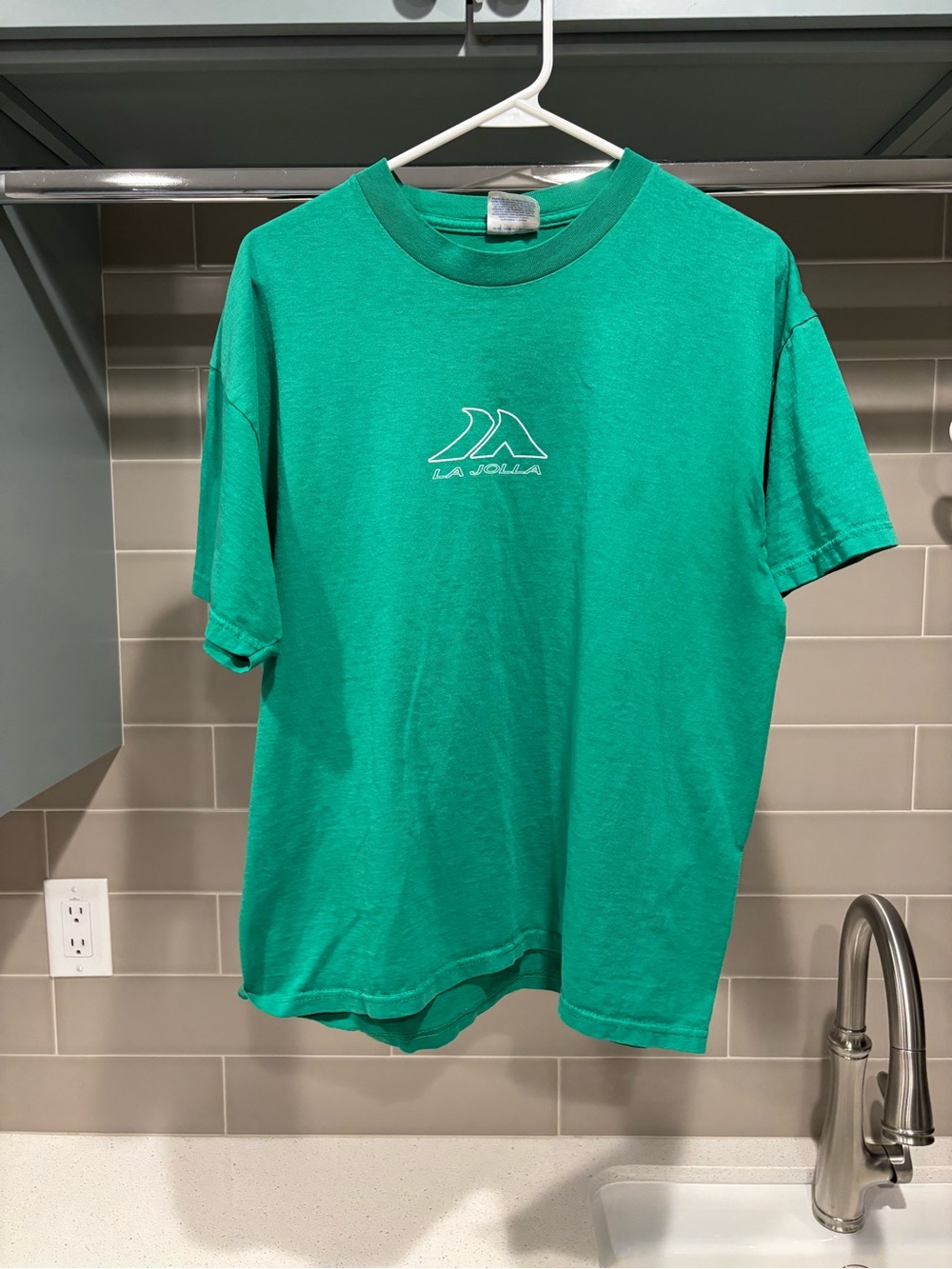 Vintage 90s La Jolla Mitch’s Surf Shop Surf Tee Green Size L
